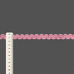 ZIG ZAG PASSEMENTERIE 1,4cm BABY PINK 50m / PASAMANERÍA ZIG ZAG 1,4cm ROSA BEBÉ 50m