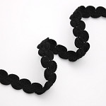 ZIG ZAG PASSEMENTERIE 1,4cm BLACK 50m / PASAMANERÍA ZIG ZAG 1,4cm NEGRO 50m