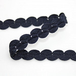 ZIG ZAG PASSEMENTERIE 1,4cm NAVY BLUE 50m