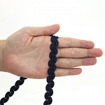 ZIG ZAG PASSEMENTERIE 1,4cm NAVY BLUE 50m
