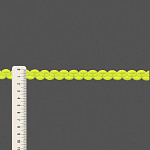 ZIG ZAG PASSEMENTERIE 1,4cm NEON YELLOW 50m / PASAMANERÍA ZIG ZAG 1,4cm AMARILLO NEÓN 50m