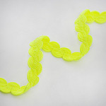 ZIG ZAG PASSEMENTERIE 1,4cm NEON YELLOW 50m / PASAMANERÍA ZIG ZAG 1,4cm AMARILLO NEÓN 50m