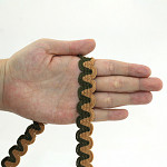 ZIG ZAG PASSEMENTERIE 1,5cm BEIGE/MOSS GREEN 20m