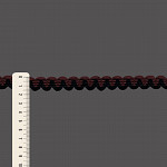 ZIG ZAG PASSEMENTERIE 1,5cm BLACK/BROWN 20m