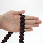 ZIG ZAG PASSEMENTERIE 1,5cm BLACK/BROWN 20m