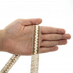 ZIG ZAG PASSEMENTERIE 1,6cm JUTE/RAW 20m / PASAMANERÍA ZIG ZAG 1,6cm YUTE/CRUDO 20m