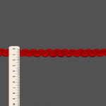 ZIG ZAG PASSEMENTERIE 1,7cm RED 10m / PASAMANERÍA ZIG ZAG 1,7cm ROJO 10m