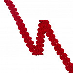 ZIG ZAG PASSEMENTERIE 1,7cm RED 10m / PASAMANERÍA ZIG ZAG 1,7cm ROJO 10m