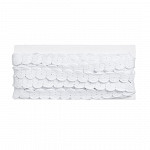 ZIG ZAG PASSEMENTERIE 1,7cm WHITE 10m / PASAMANERÍA ZIG ZAG 1,7cm BLANCO 10m