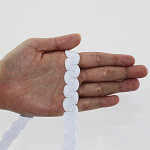 ZIG ZAG PASSEMENTERIE 1,7cm WHITE 10m / PASAMANERÍA ZIG ZAG 1,7cm BLANCO 10m