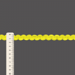 ZIG ZAG PASSEMENTERIE 1,7cm YELLOW 10m / PASAMANERÍA ZIG ZAG 1,7cm AMARILLO 10m