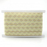 ZIG ZAG RIGID RIBBON 1,8cm RAW/RAW/BABY YELLOW 20m