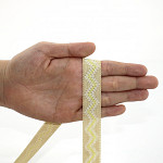 ZIG ZAG RIGID RIBBON 1,8cm RAW/RAW/BABY YELLOW 20m