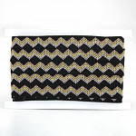 ZIG ZAG RIGID RIBBON 1,9cm BLACK/PEACH/BABY YELLOW/PINK 20m