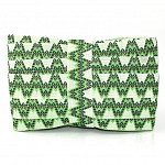 ZIG ZAG RIGID RIBBON 2,9cm CHAMPAGNE/PASTEL GREEN/MOSS GREEN/GREEN 20m