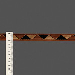 ZIG ZAG RIGID RIBBON 2cm MEDIUM BROWN/BEIGE/BLACK 20m / CINTA RÍGIDA ZIG ZAG 2cm MARRÓN MEDIO/BEIGE/NEGRO 20m