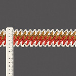 ZIG ZAG RUSTIC ELASTIC 4,8cm RAW/ORANGE/MUSTARD 25m / ELÁSTICO RÚSTICO ZIG ZAG 4,8cm CRUDO/NARANJA DURA/MOSTAZA 25m