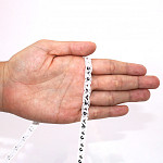 ZIG ZAG SEQUIN PASSEMENTERIE 7mm RAW/SILVER 20m