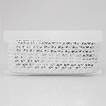 ZIG ZAG SEQUIN PASSEMENTERIE 7mm RAW/SILVER 20m