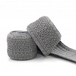 ZIG ZAG TEXTURED ELASTIC 4,5cm GRAY 25m / ELÁSTICO CON TEXTURA EN ZIG ZAG 4,5cm GRIS 25m