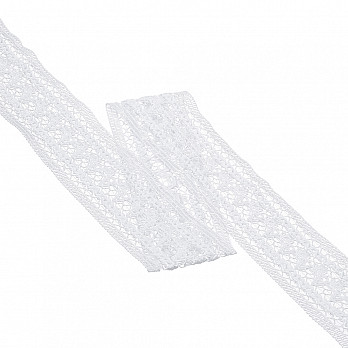 ENCAJE BARROCO 5,5cm BLANCO 30m