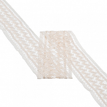 ENCAJE BARROCO 7,5cm CRUDO 30m