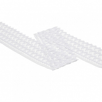 BAROQUE LACE 7,5cm WHITE 10m
