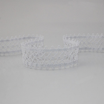 BEAK LADDER LACE 3,4cm WHITE 30m