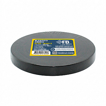 CEDRO REINFORCED INSERT ELASTIC Nº 20 19mm BLACK 25m