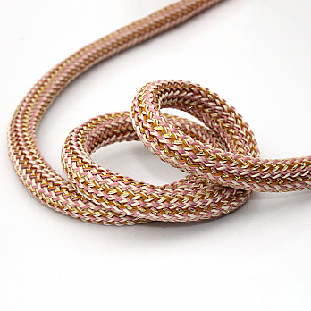 CORD BRAID THICK 10mm OLD ROSE/PEACH/MUSTARD/GOLD 20m