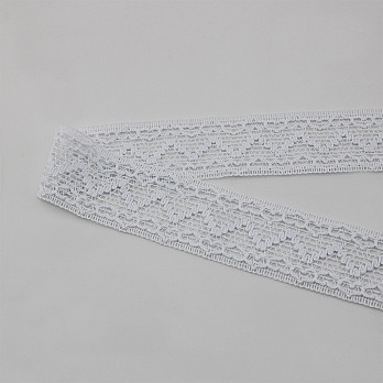 CUORE ZIG ZAG HEART LACE 4,8cm WHITE 30m