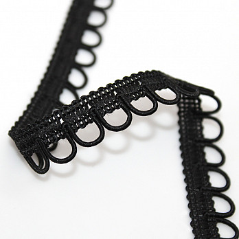 DOMINIQUE LACE 1,3cm BLACK 30m