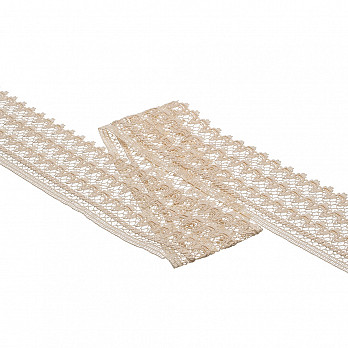 ENCAJE BARROCO 7,5cm CRUDO 30m