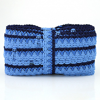 LACE CROCHET FLOWER 2,7cm BLUE 30m