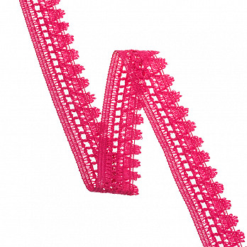 ENCAJE DE BOLITAS PARÁ 2,8cm ROSA 10m