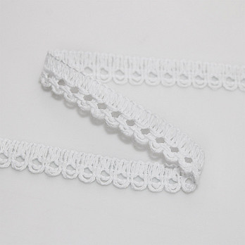 KELI LACE 1cm WHITE 30m