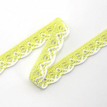 MEDIUM BALL LACE 1,4cm BABY YELLOW/RAW 30m