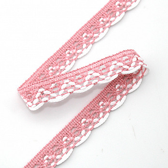 MEDIUM BALL LACE 1,4cm BABY PINK/RAW 30m