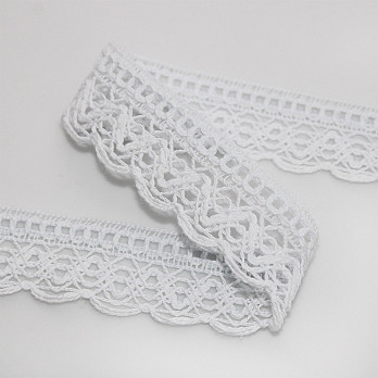 SOFT BALL LACE 2,5cm WHITE 10m