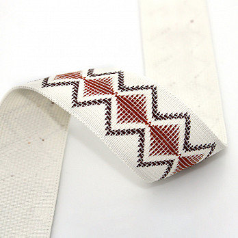 ELASTICO ETNICO 3,6cm CHAMPAGNE/MARRÓN/COÑAC 25m