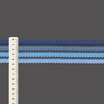 FLORA STRIPED LEAKED ELASTIC 5cm BLUE 25m