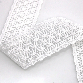 FLORENZA WAVY LACE 3,9cm RAW 30m