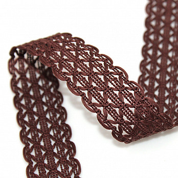 FLORIPA DOUBLE LACE 2,4cm BROWN 50m
