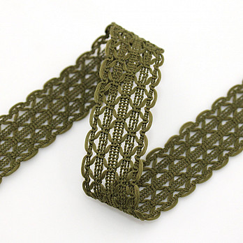FLORIPA DOUBLE LACE 2,4cm MOSS GREEN 50m