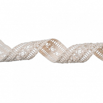 ENCAJE VAINILLA FLOR 4,6cm CRUDO 30m