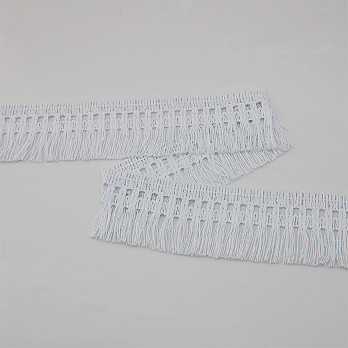 FRINGE BLANKET 5,4cm WHITE 10m