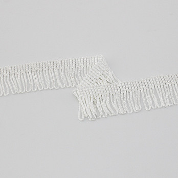 VISCOSE FRINGE 2,8cm WHITE 10m