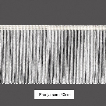 VISCOSE FRINGE 40cm RAW 10m