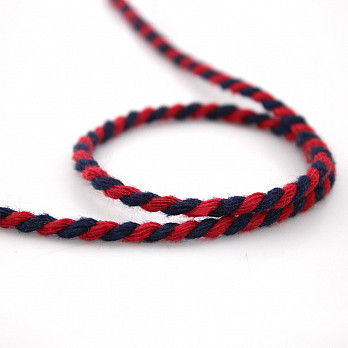 GITANA FINE CORD 4mm NAVY BLUE/RED 30m