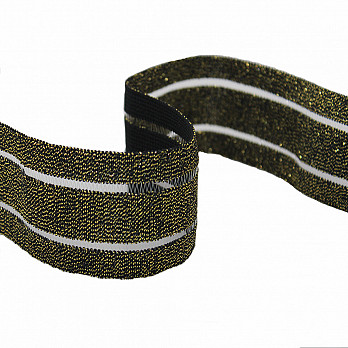 GLOW LEAKED ELASTIC 4,8cm BLACK/GOLD